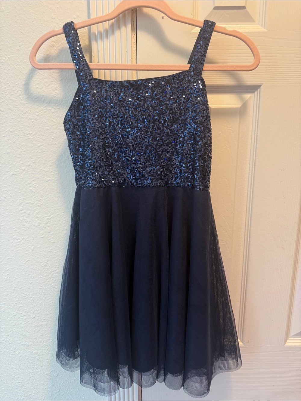 The Children's Place Navy Sequin Tulle Dress